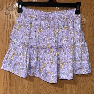 btween Lavender Floral Skater Skirt